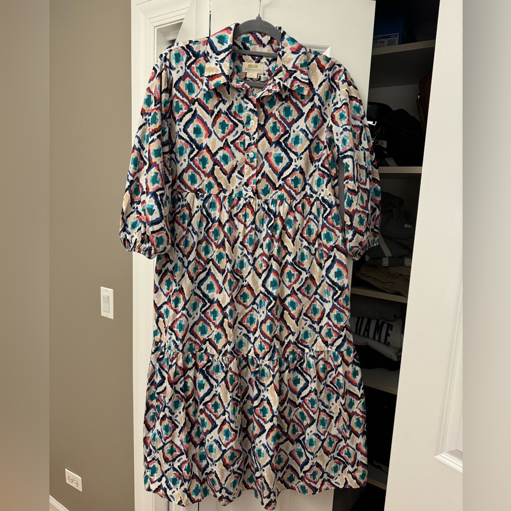 Anthropologie “The Bettina Tiered Shirt Dress”